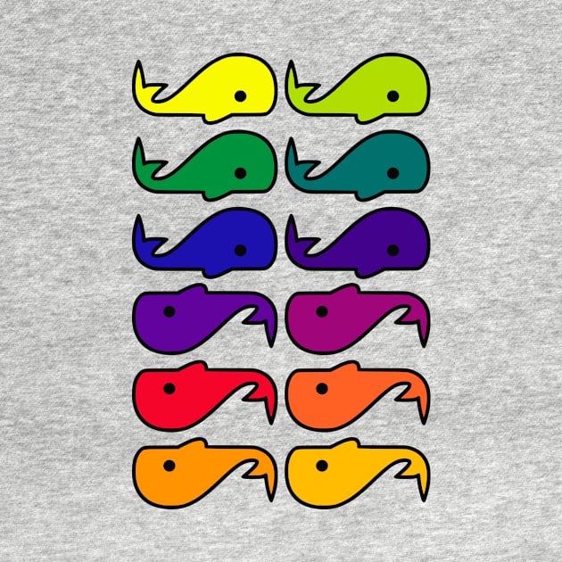 Colorful Whales by Shrenk